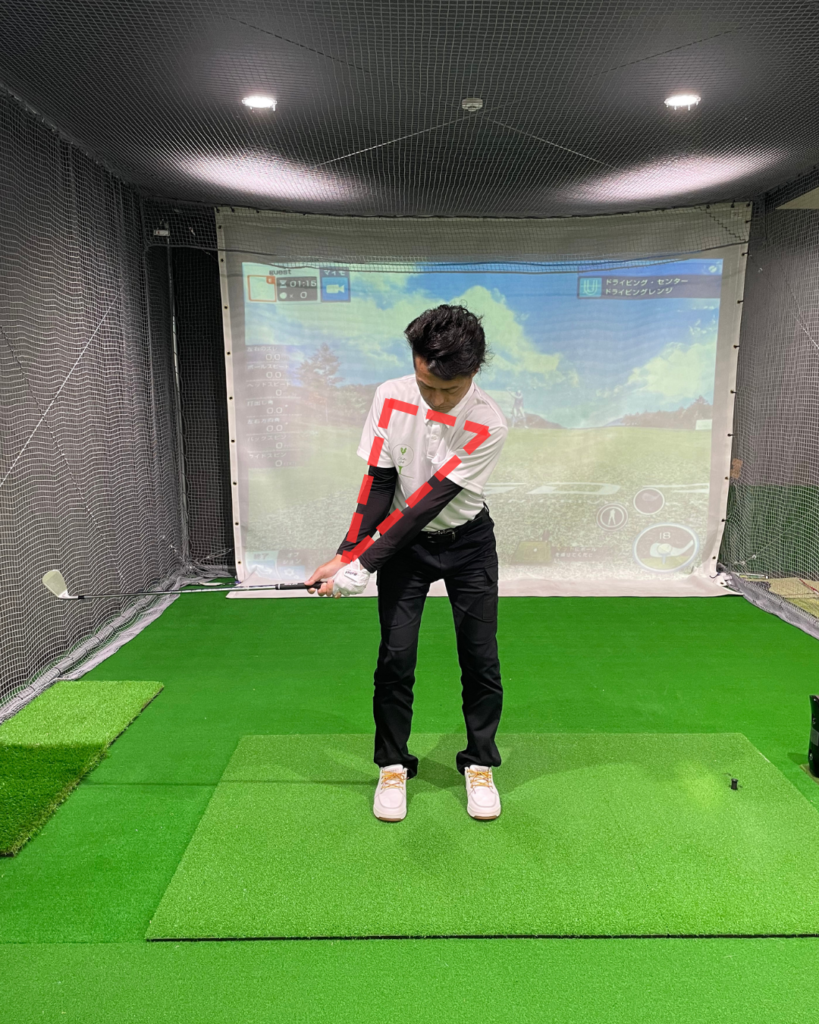 三角形テイクバック