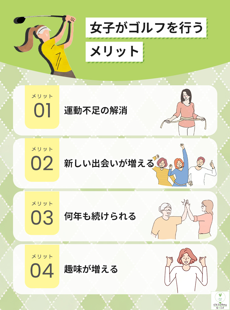 ゴルフを始めたい女子は何から始めるべき？費用・服装・練習など初心者 