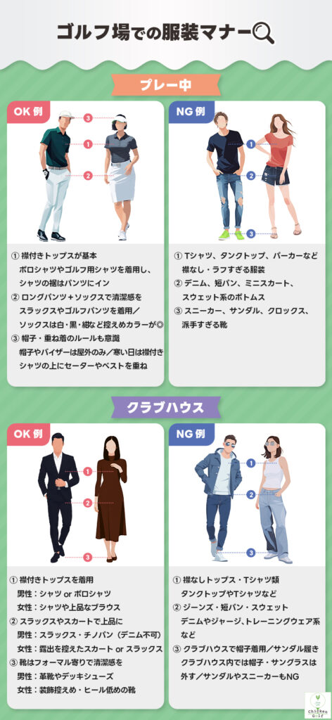 ゴルフ場での服装マナー