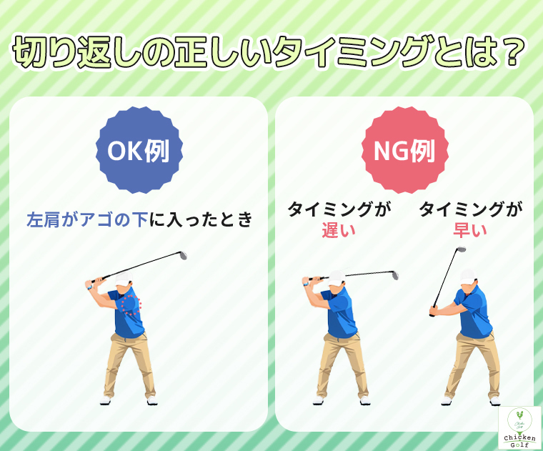 切り返しの正しいタイミングとは？