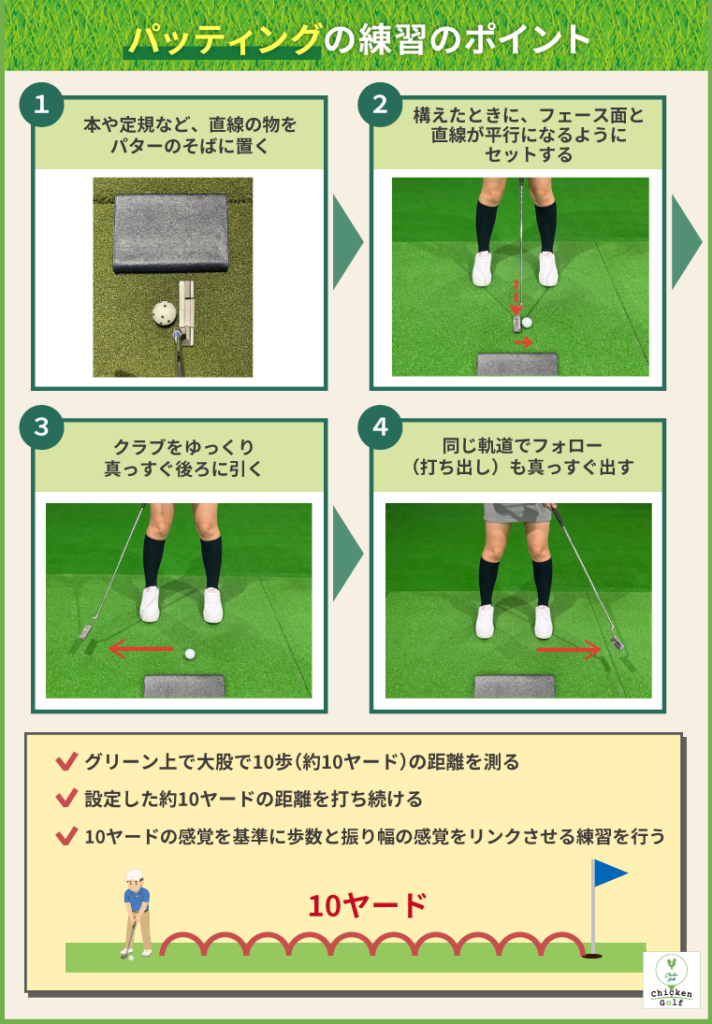 パッティングの練習のポイント