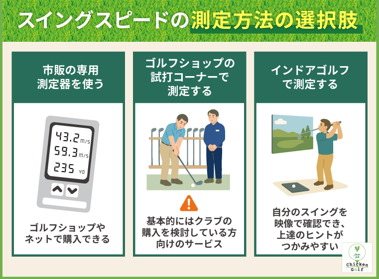 スイングスピードの正確な測定方法