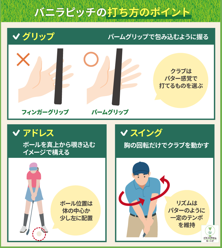 バニラピッチの打ち方のポイント