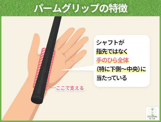 パームグリップの特徴