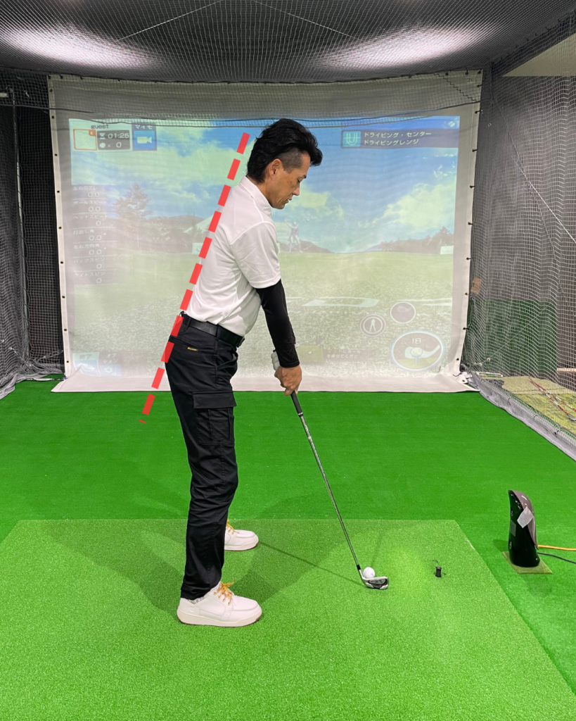 浅すぎる前傾姿勢