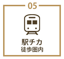 駅近、徒歩圏内