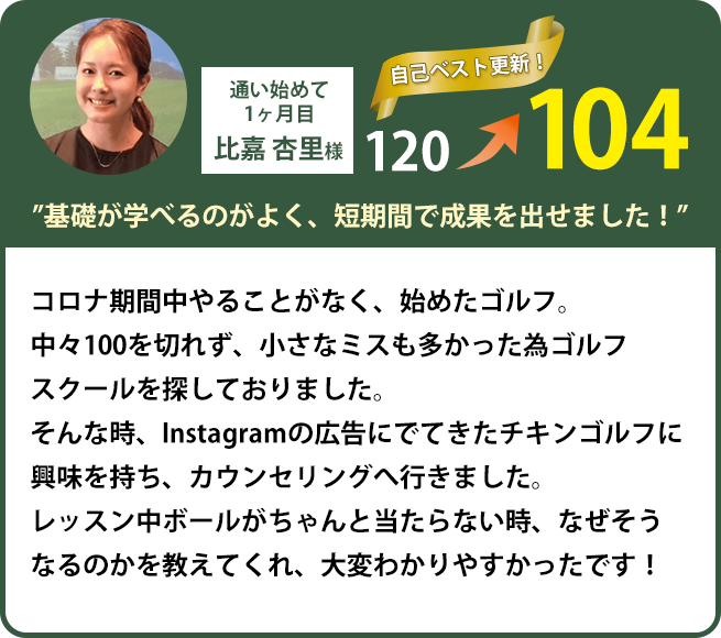 基礎が学べるのがよく、短期間で成果を出せました！