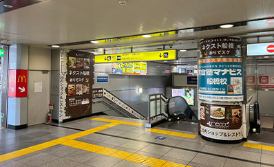 京成船橋駅からのアクセス